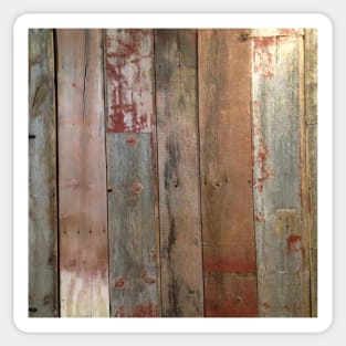 Farmhouse chic Rustic western country primitive barn wood Sticker